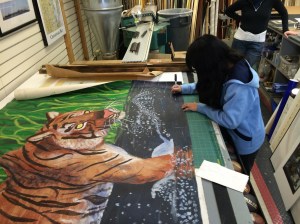 Emilee signing "Tiger Stream"